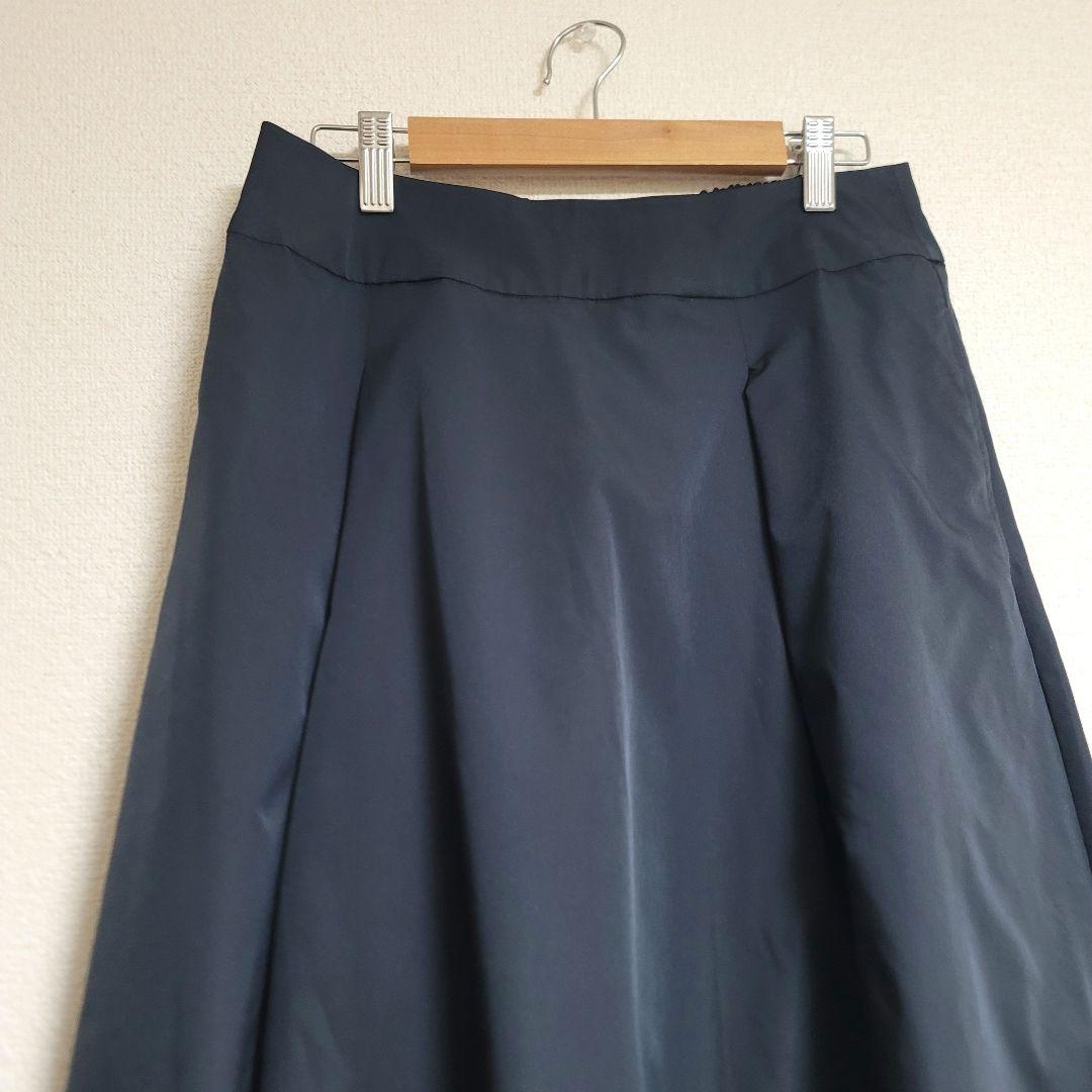 美品✨SOEJU ソージュ リモンタタックスカート バックジップ 撥水 紺