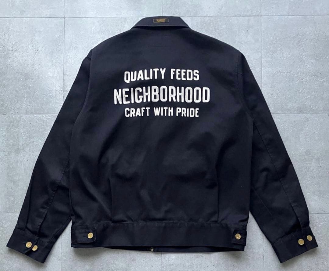 NEIGHBORHOOD ネイバーフッド　刺繍　ジップアップワークジャケット