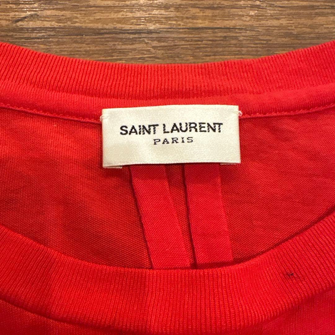 SAINT LAURENT スターTシャツ レッド