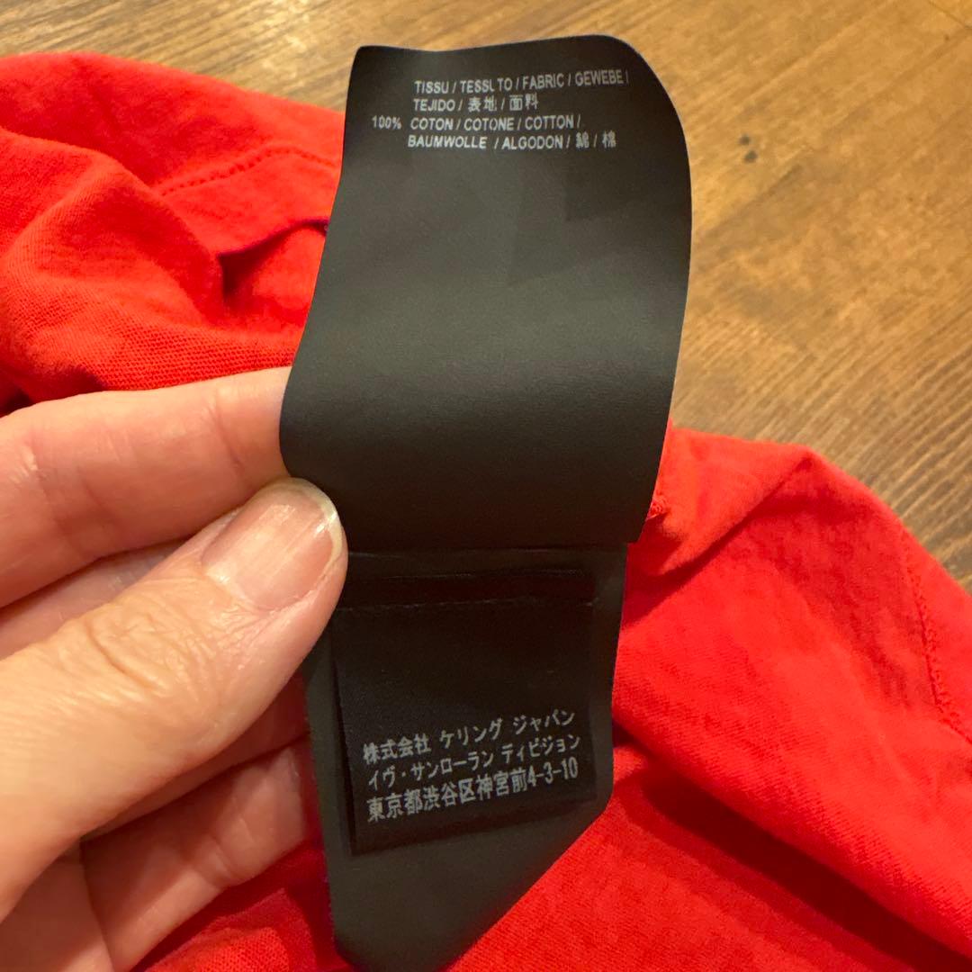 SAINT LAURENT スターTシャツ レッド