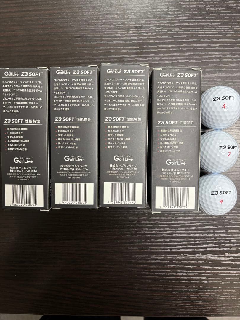 Golf Live Z3 SOFT ゴルフボール ホワイト系新品未使用
