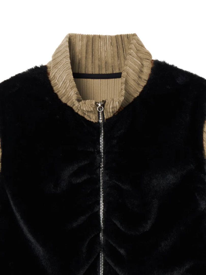 sahara（MARTE）Fur Docking Zip Top