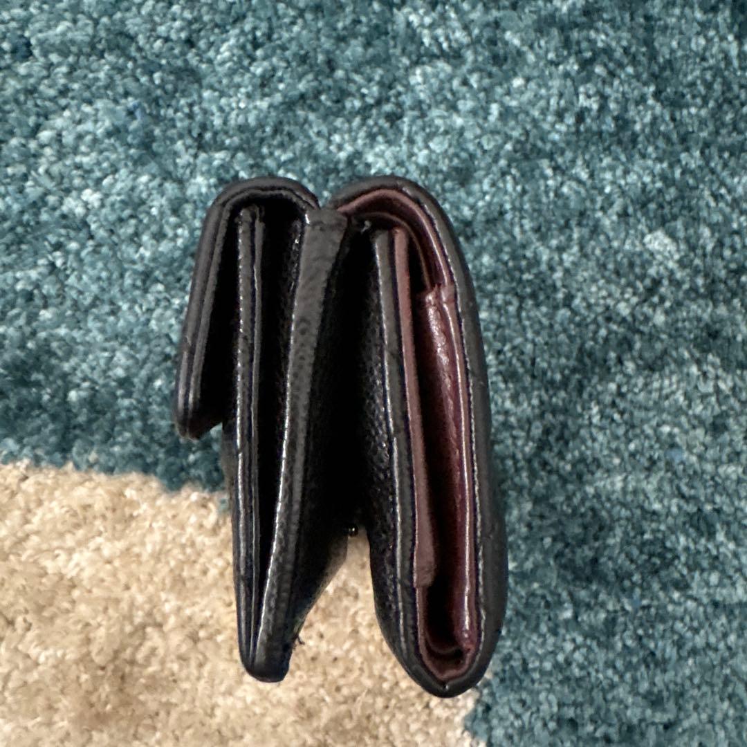 a*.様 CHANEL 三つ折り財布 スモールウォレット キャビアスキン シャネ