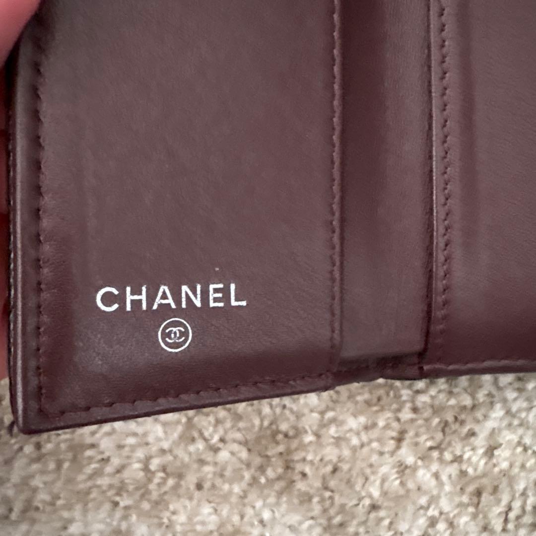 a*.様 CHANEL 三つ折り財布 スモールウォレット キャビアスキン シャネ