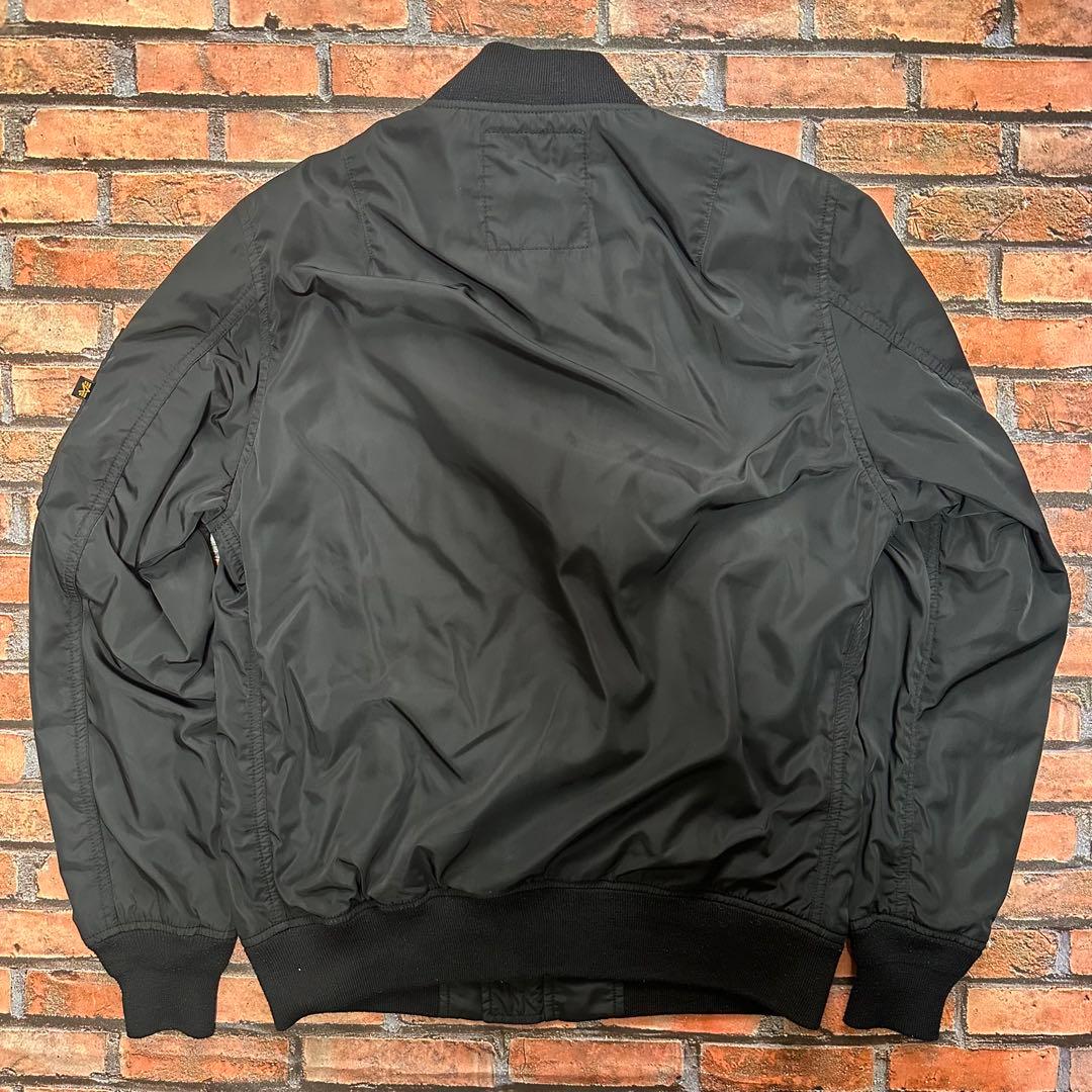 ALPHA INDUSTRIES ブラック MA-1 ライトジャケット L