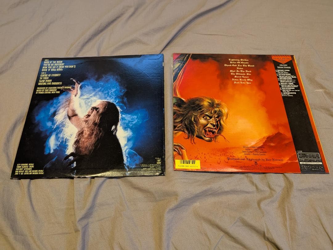 Ozzy Osbourne レコード 2枚セット Jake E Lee在籍時LP