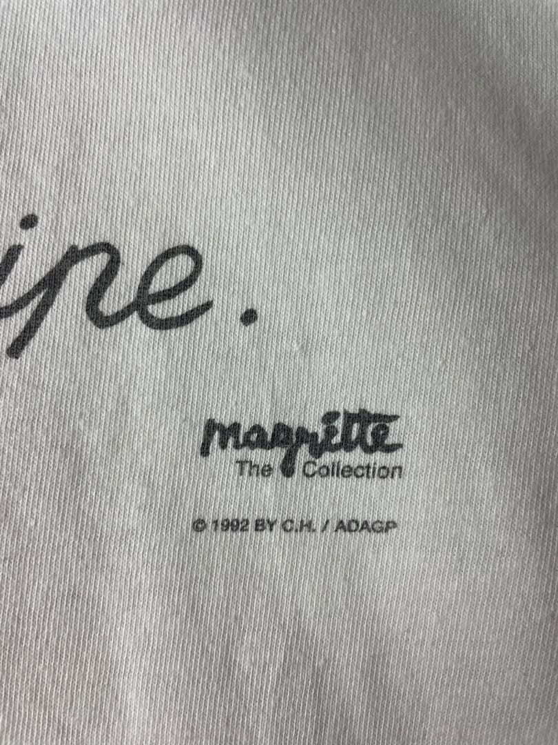 90s カナダ製ヴィンテージ　ルネマグリッド　アートTシャツ　イメージの裏切り