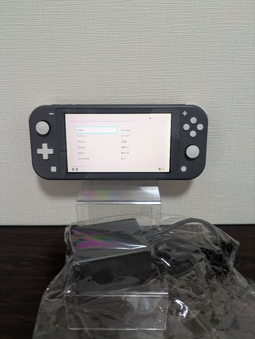 【極美品】Nintendo Switch Lite グレー 本体　純正　充電器付