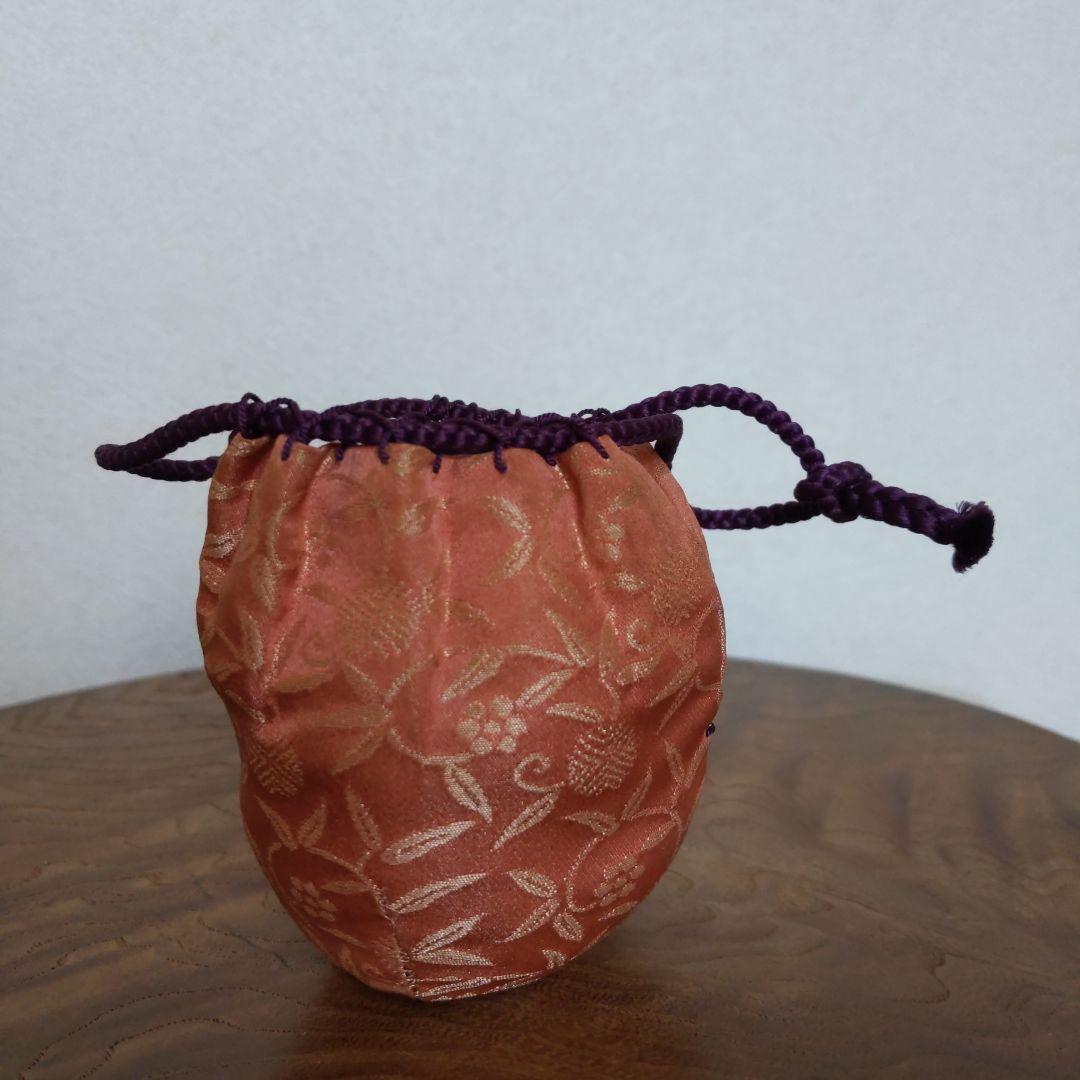 茶道具　文琳茶入　佐久間芳山　作　松古窯　仕履付　表千家　裏千家　【匿名配送】