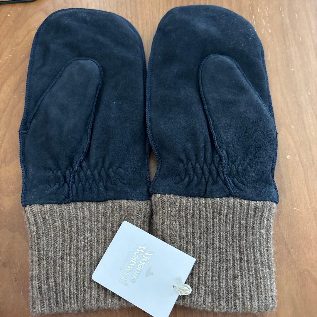 Vivienne Westwood BIG ORB メンズミトン手袋 羊革