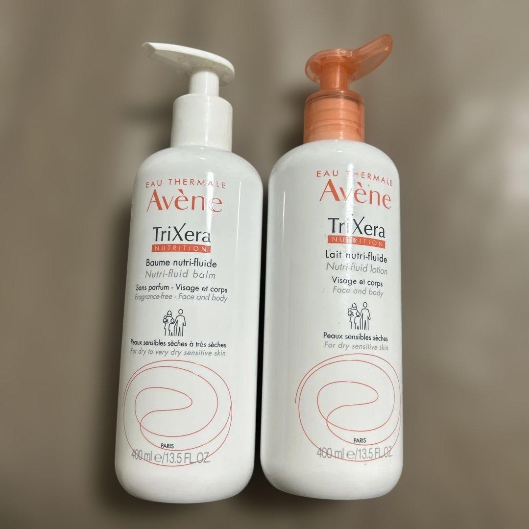 Avene TriXera クリーム、ミルクセット