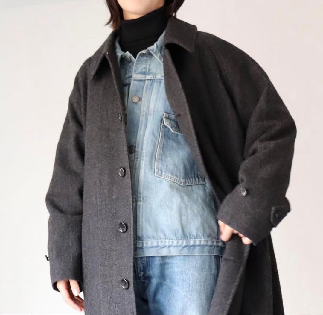 タグ付　22AW 定価99,000円　LENO ウール　バルカラーコート