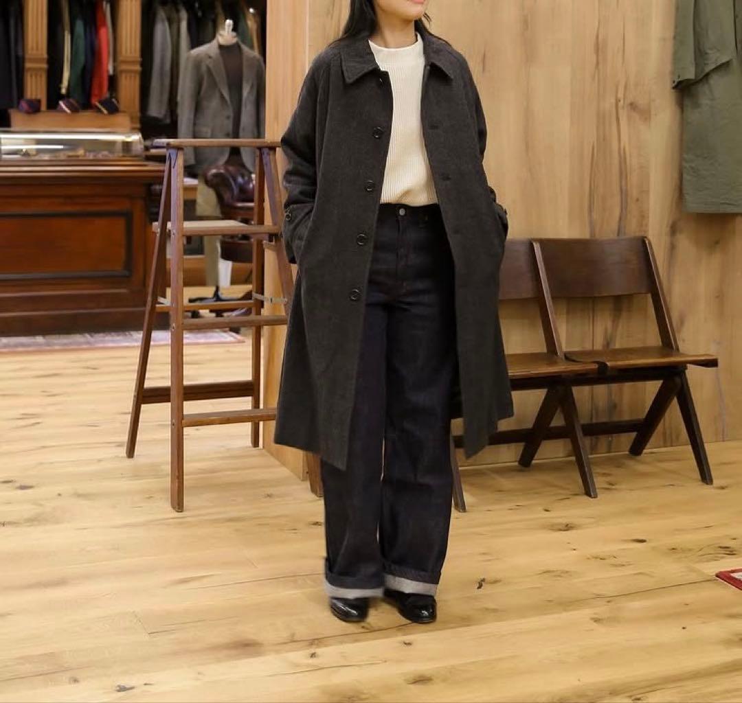 タグ付　22AW 定価99,000円　LENO ウール　バルカラーコート
