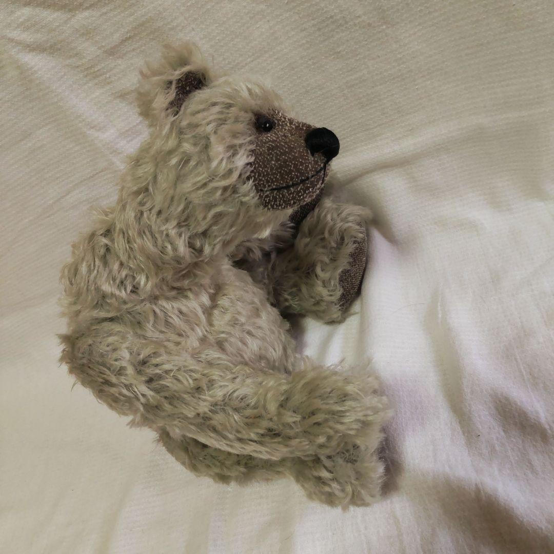 ダブルネックジョイント　テディベア　ミントカラー　眠そうなくまさん