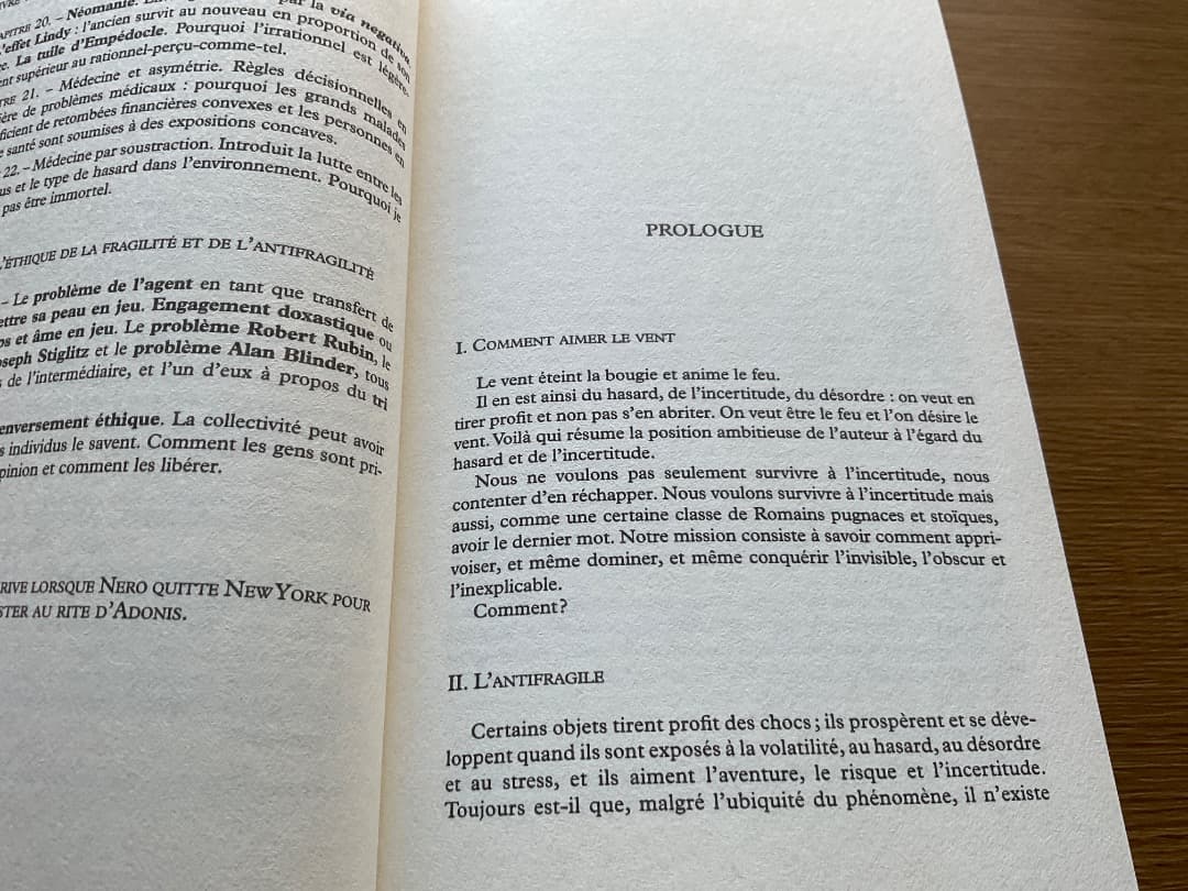 ANTIFRAGILE ナシム・ニコラス・タレブ フランス語