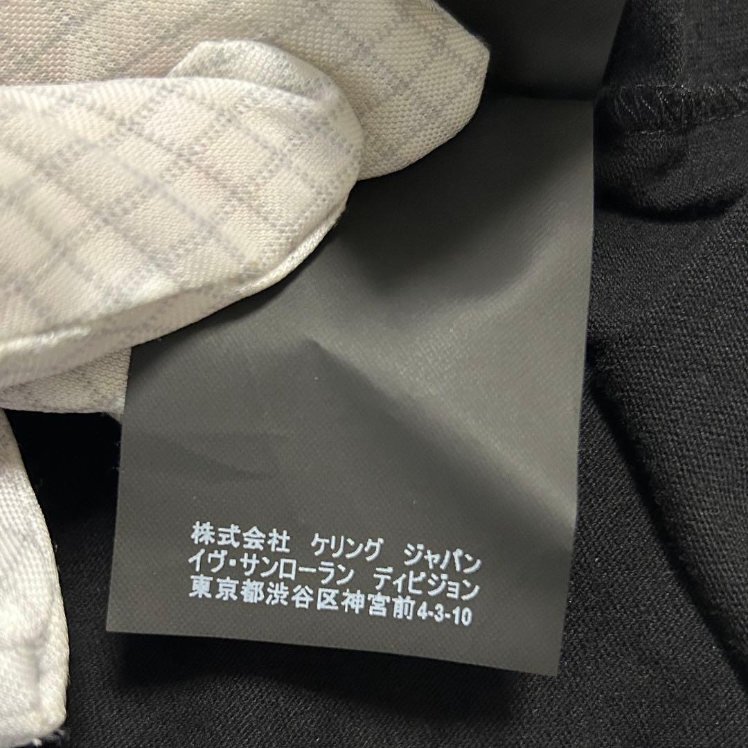 17AW✨サンローラン パリ メタリックロゴ シグネチャー Tシャツ カットソー