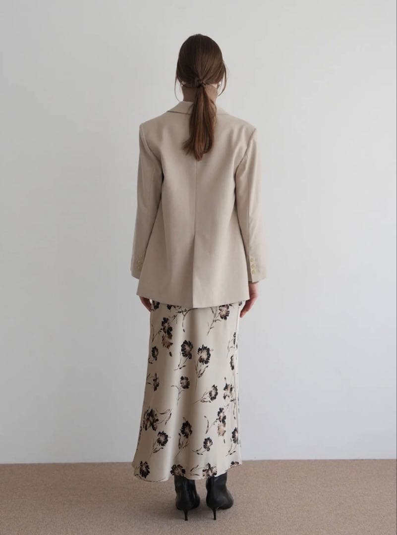 Acka. flower satin skirt 新品未使用サイズ1