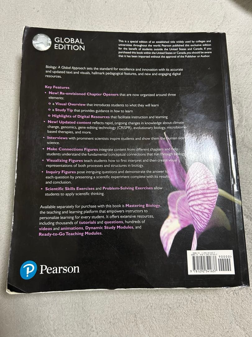 語学・辞書・学習参考書 Pearson Biology: A Global Approach