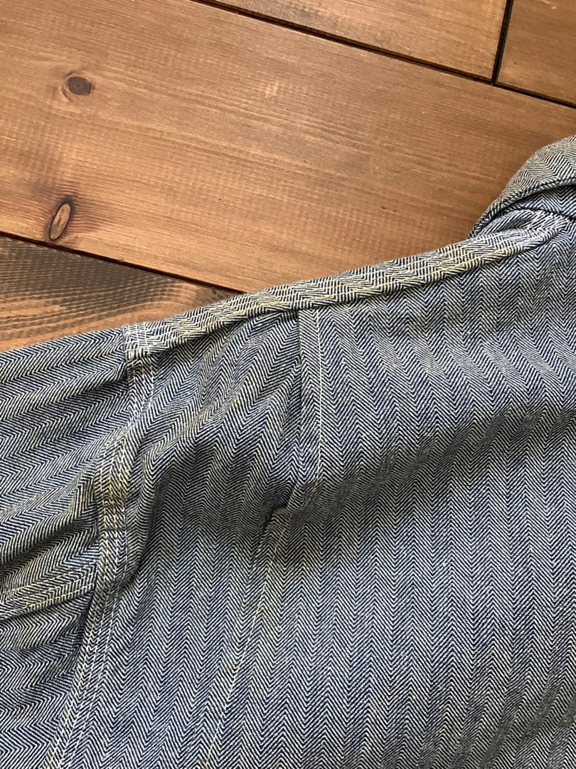 ラ*テ様 【90s 】星タグCarhartt ヘリンボーン チョアコート ビンテ