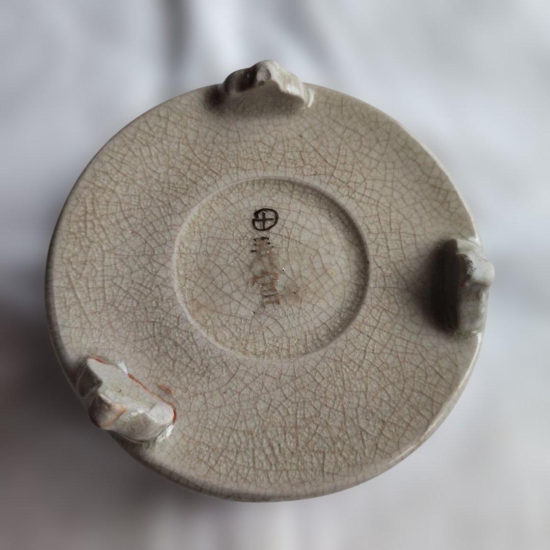【新品未使用】田寿官　陶器製香炉　木製箱付き