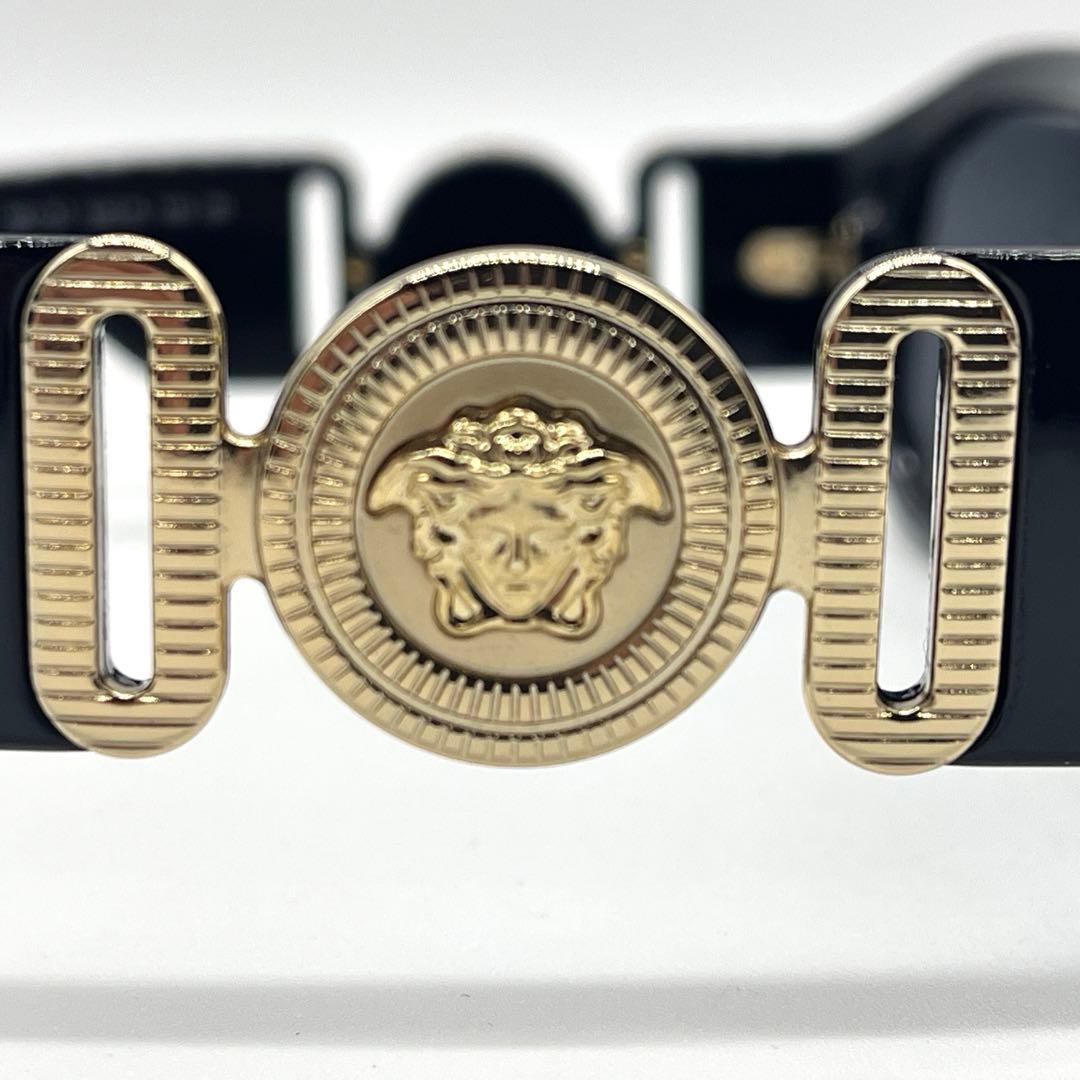 未使用級 VERSACE ヴェルサーチ メドゥーサ サングラス ビギー ブラック