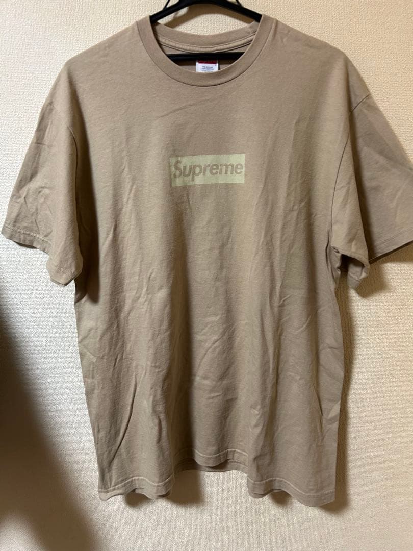 中古Supreme Tonal Box Logo Tee khaki L