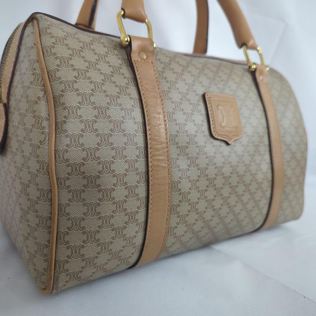 【良品】CELINE セリーヌ マカダム ミニ ボストン バッグ