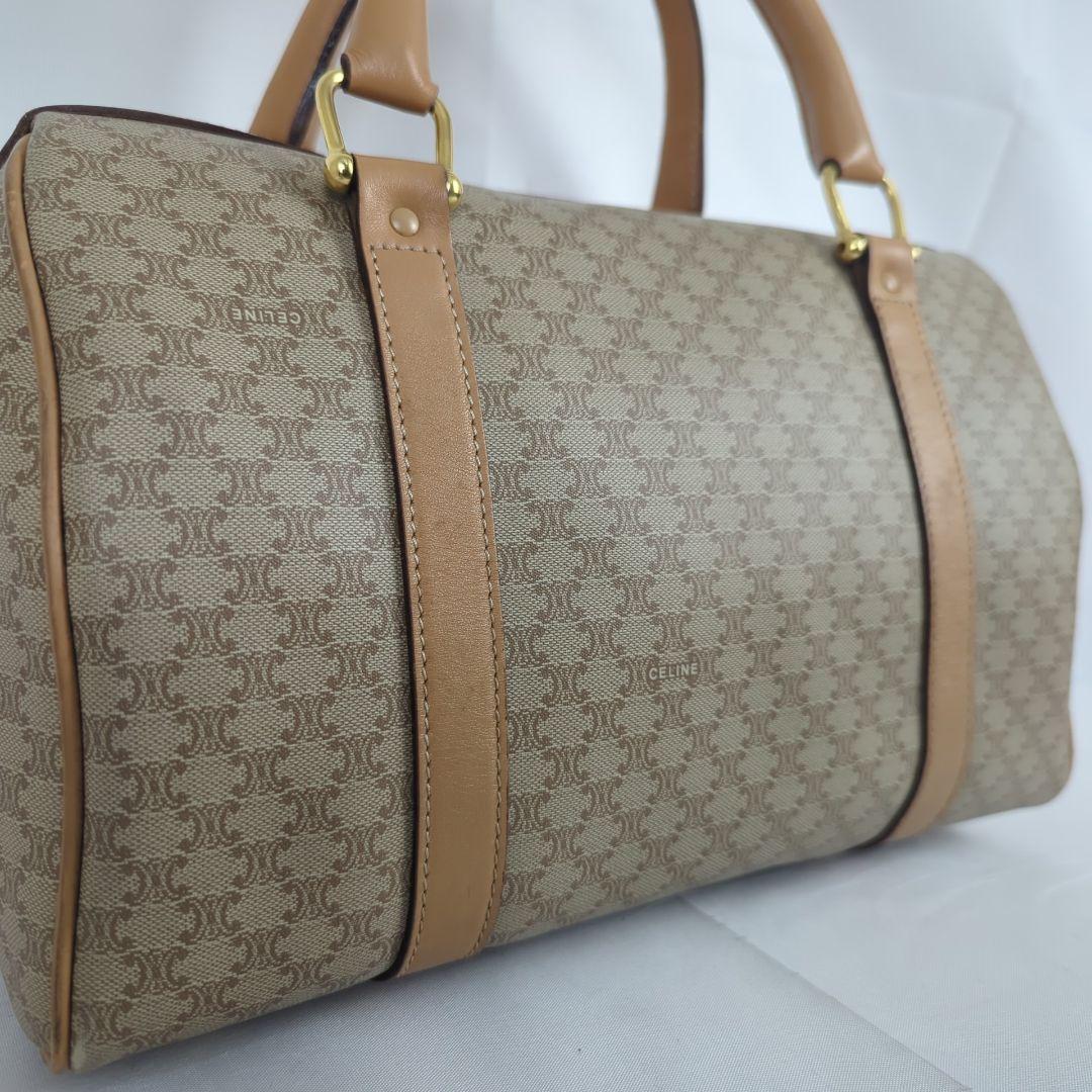 【良品】CELINE セリーヌ マカダム ミニ ボストン バッグ