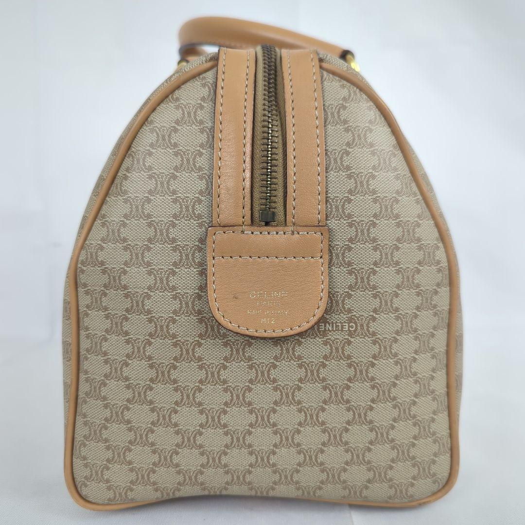 【良品】CELINE セリーヌ マカダム ミニ ボストン バッグ