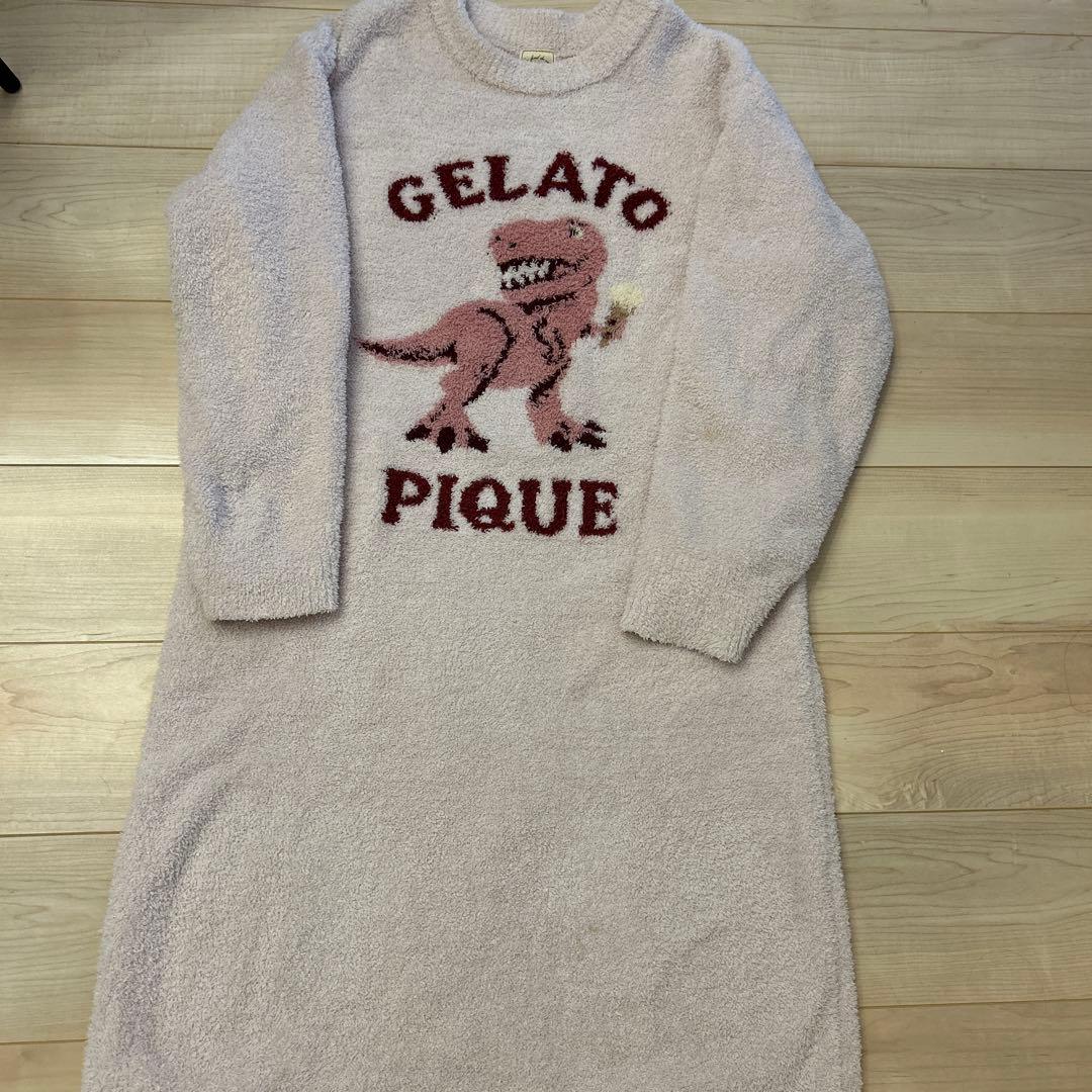 完売品 GELATO PIQUE ダイナソー ワンピース ピンク 冬 レア