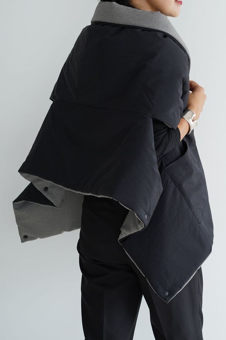 THE9SHOP 鈴木六夏　Wrap me！ ストールブラック