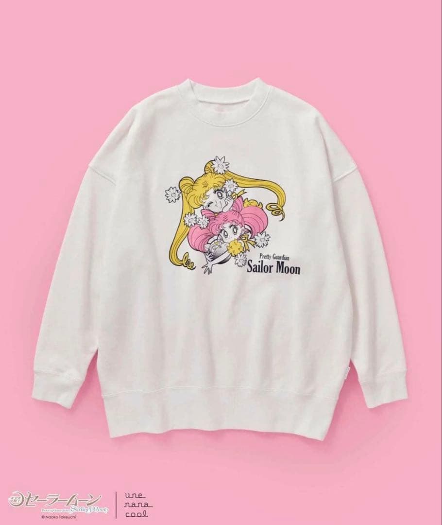 セーラームーン　ウンナナクール　une nana ルームウェア　　トップス　白