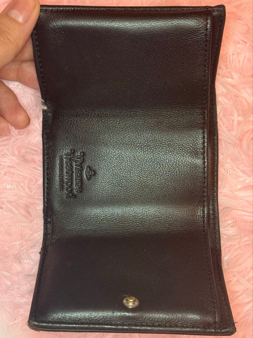 Vivienne Westwood 三つ折財布 黒 オーブ ブラック