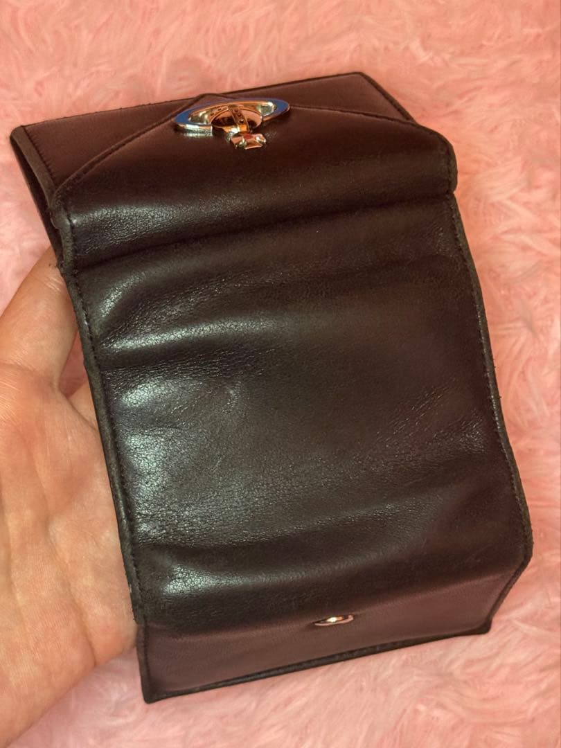 Vivienne Westwood 三つ折財布 黒 オーブ ブラック
