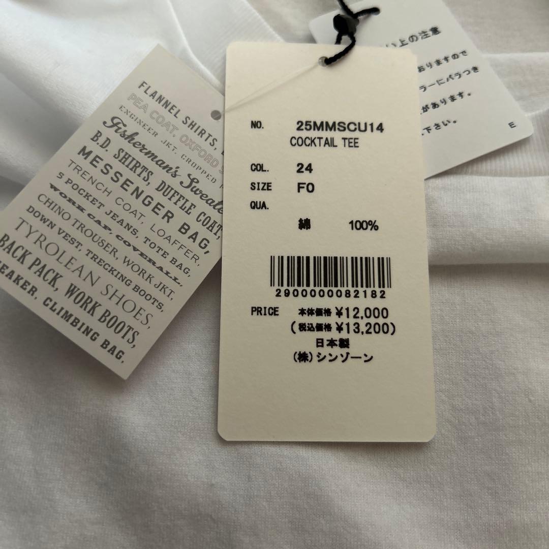 シンゾーン　カクテル 半袖Tシャツ ホワイト　レッド