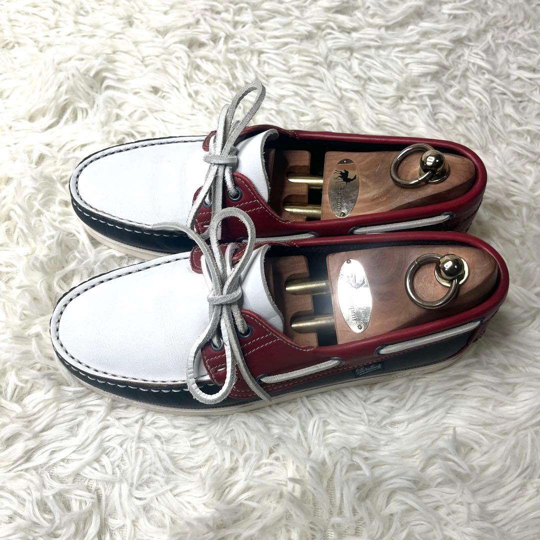 【美品】 パラブーツ デッキシューズ BARTH 25.5cm モカシン バース