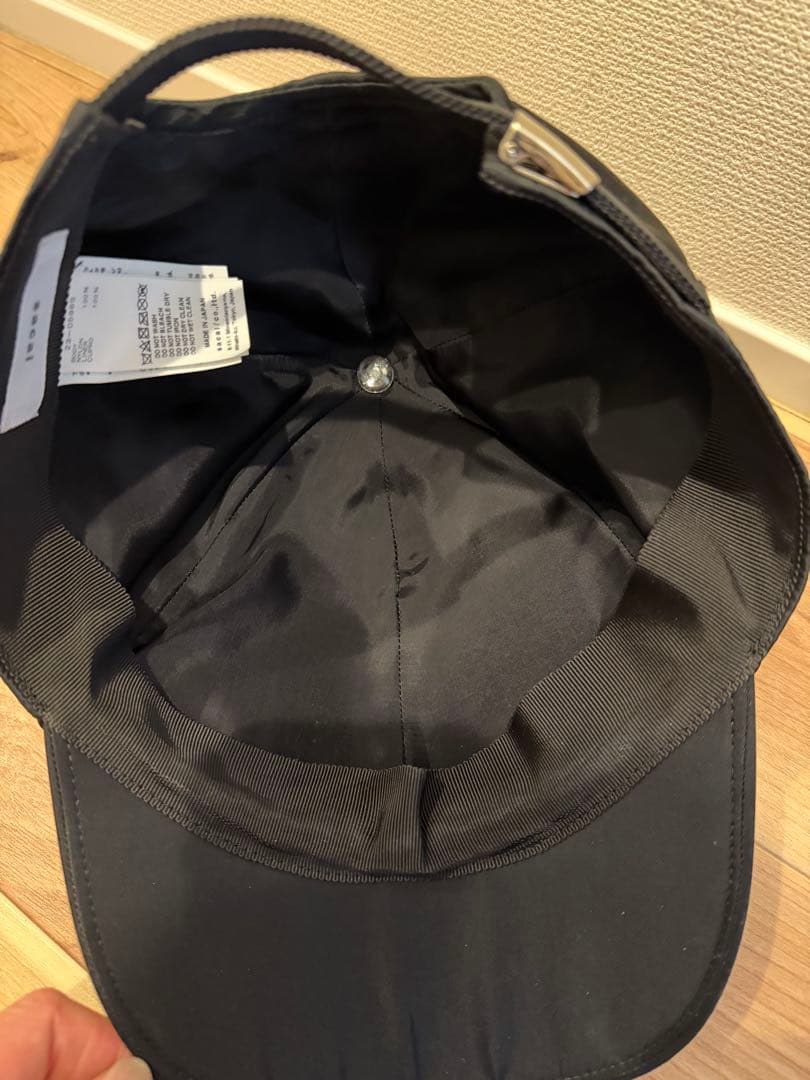 最終価格　sacai Nylon Twill s Cap キャップ black