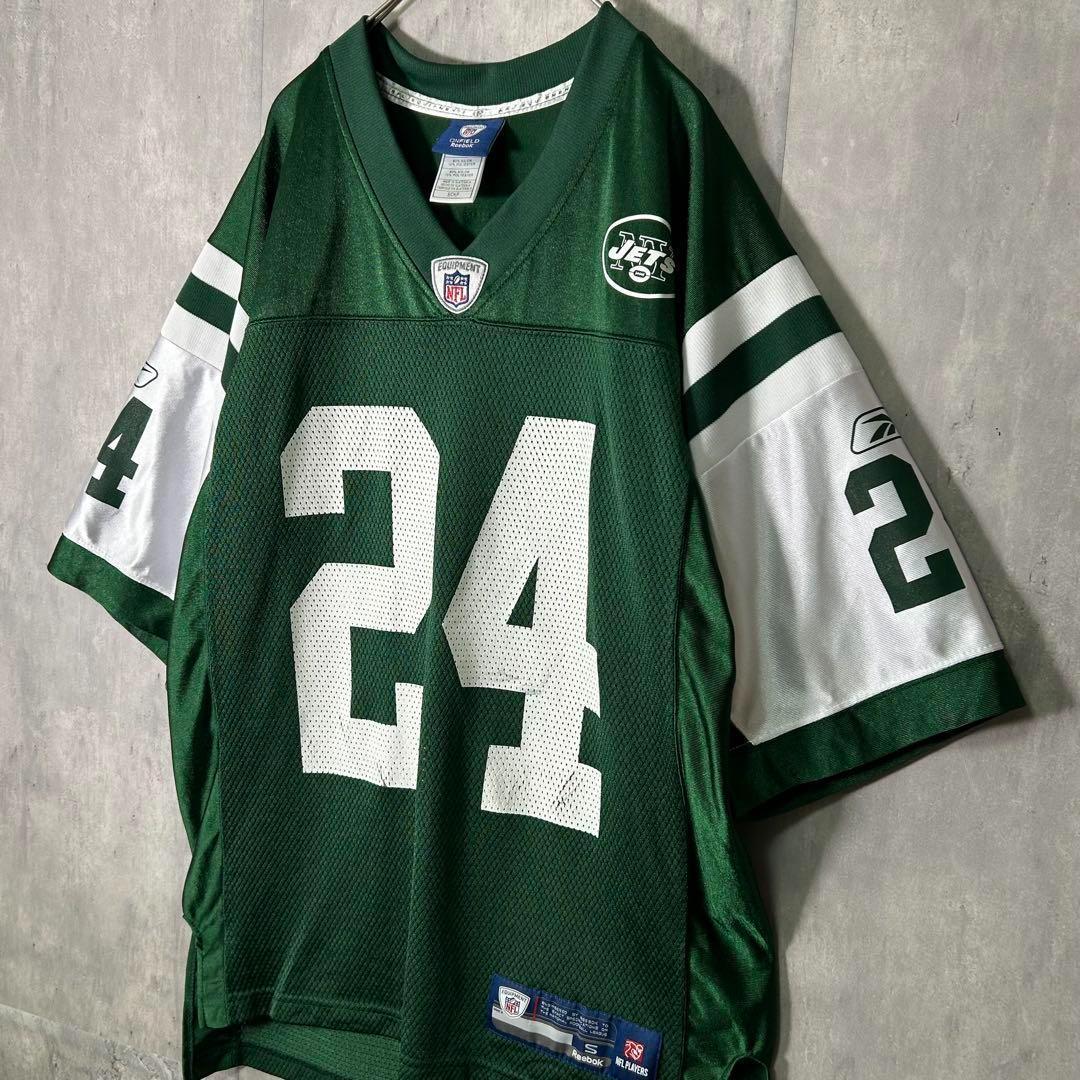 Reebok NFL JETS Revis ゲームシャツ メッシュ 緑