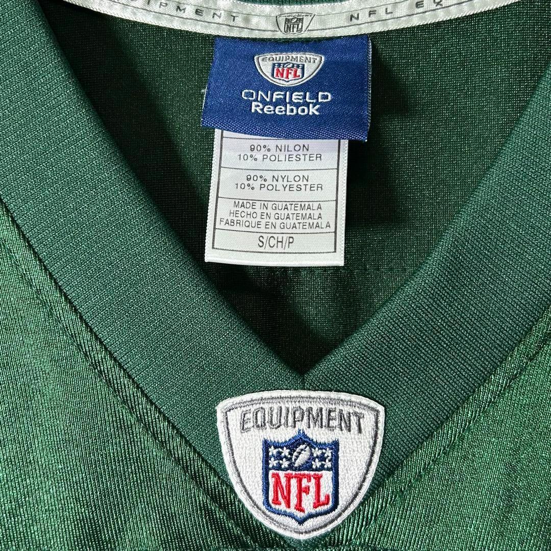 Reebok NFL JETS Revis ゲームシャツ メッシュ 緑