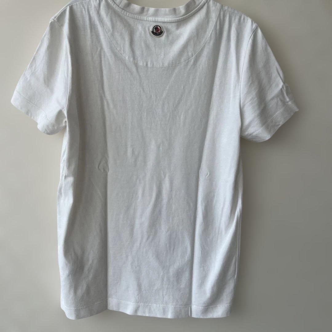 MONCLER ホワイト Tシャツ ポケット付き メンズ Mサイズ