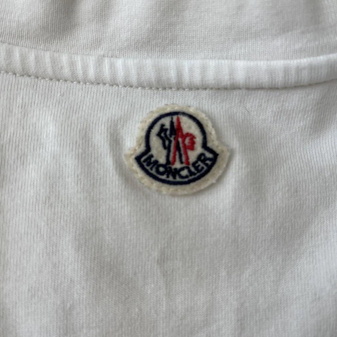 MONCLER ホワイト Tシャツ ポケット付き メンズ Mサイズ