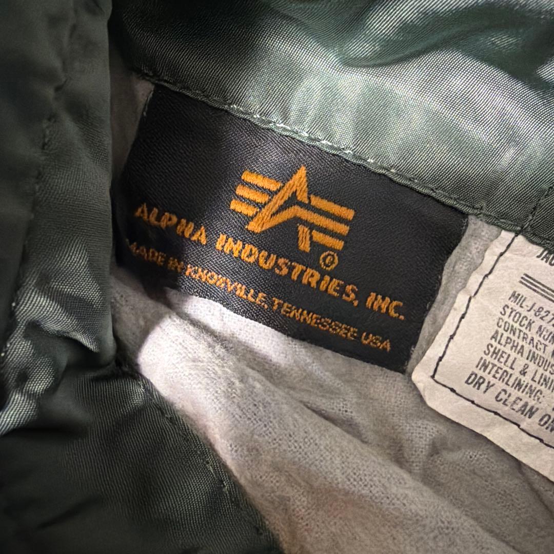 90S アルファ　MA-1 フライトジャケット　MADE IN USA