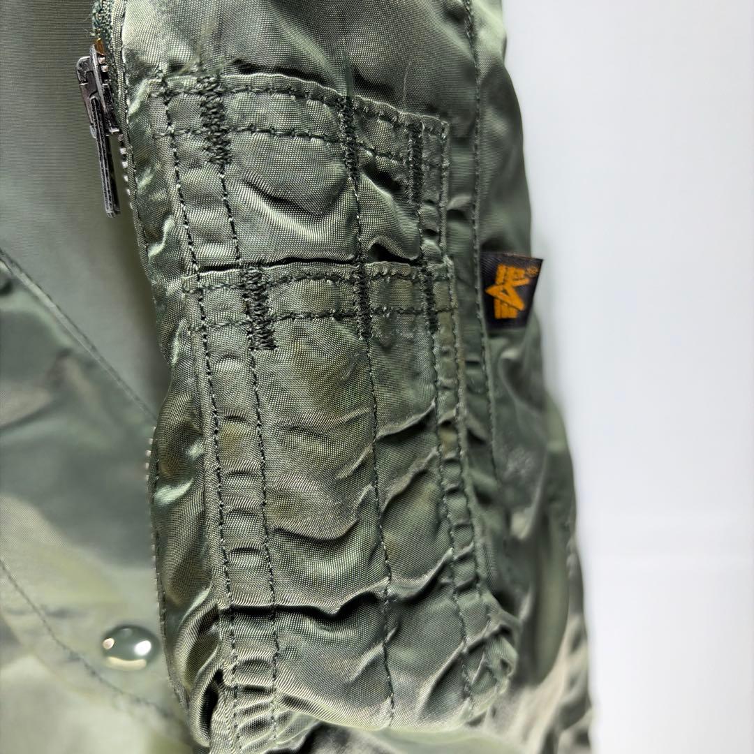 90S アルファ　MA-1 フライトジャケット　MADE IN USA