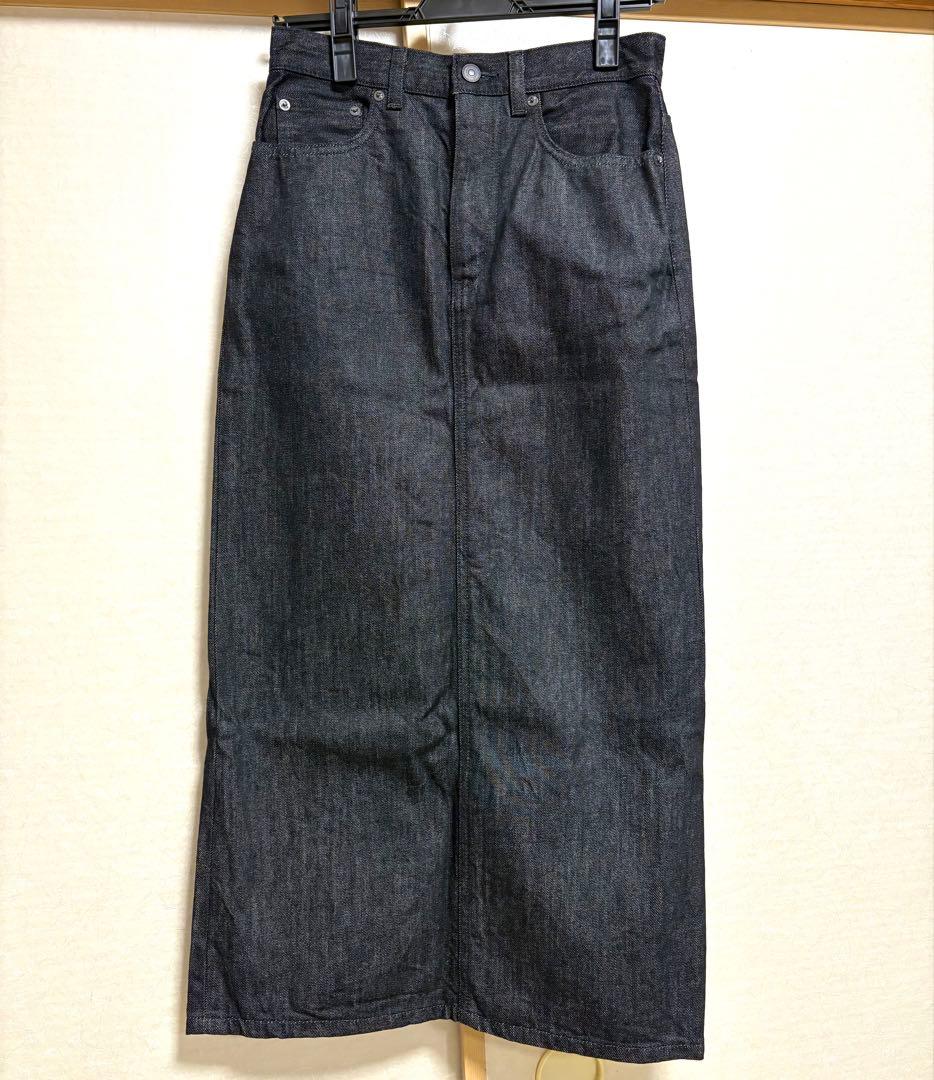 woadblue ×BEAMS 別注デニムスカート坪田あさみXS ナロースカート