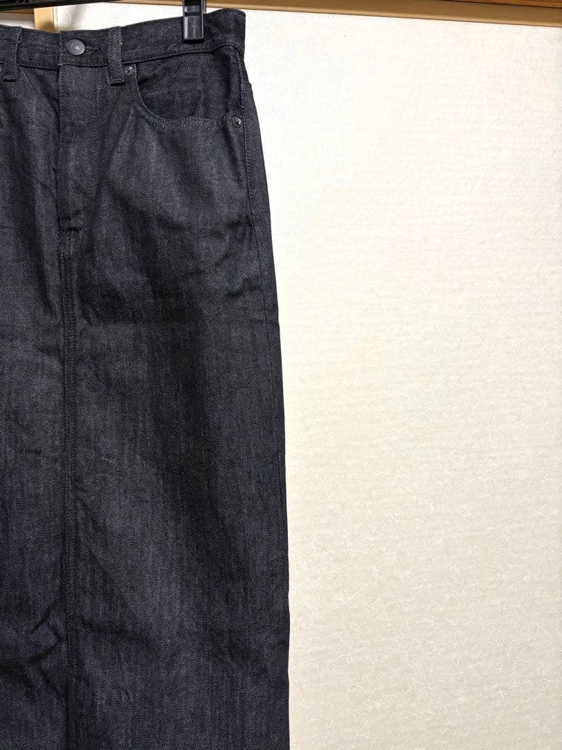 woadblue ×BEAMS 別注デニムスカート坪田あさみXS ナロースカート