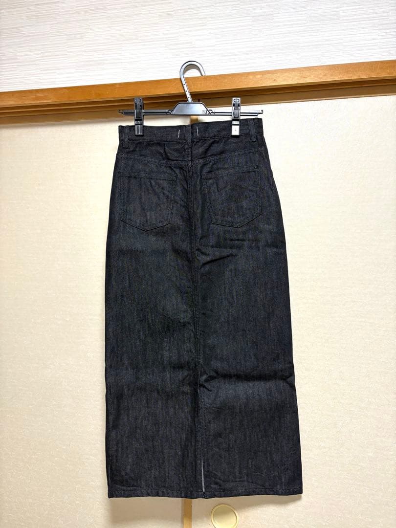 woadblue ×BEAMS 別注デニムスカート坪田あさみXS ナロースカート