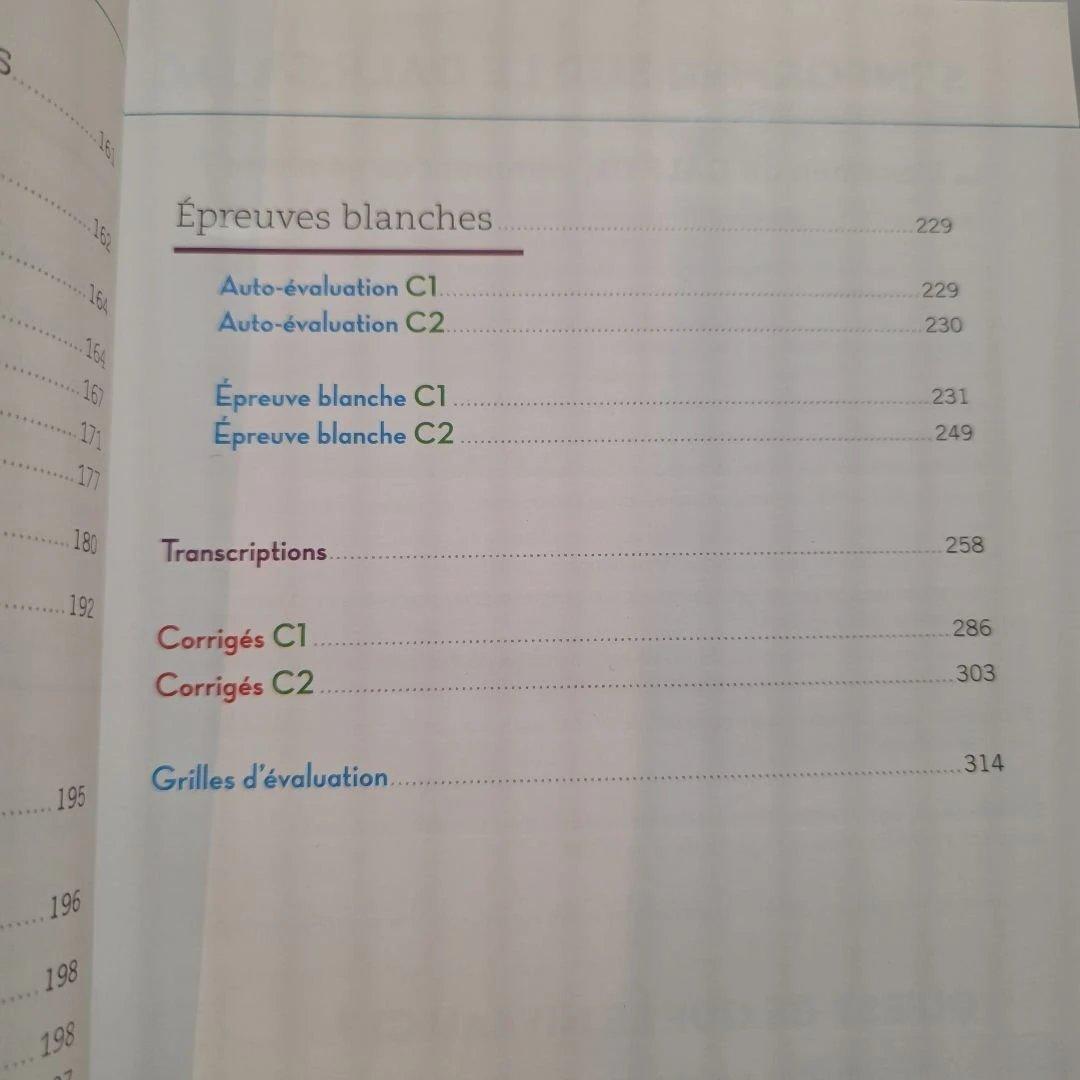 新品未使用フランス語上級者向けDALF C1/C2 試験対策参考書
