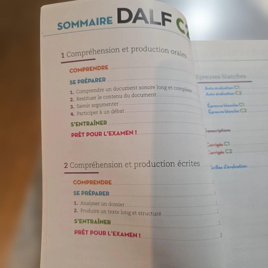 新品未使用フランス語上級者向けDALF C1/C2 試験対策参考書