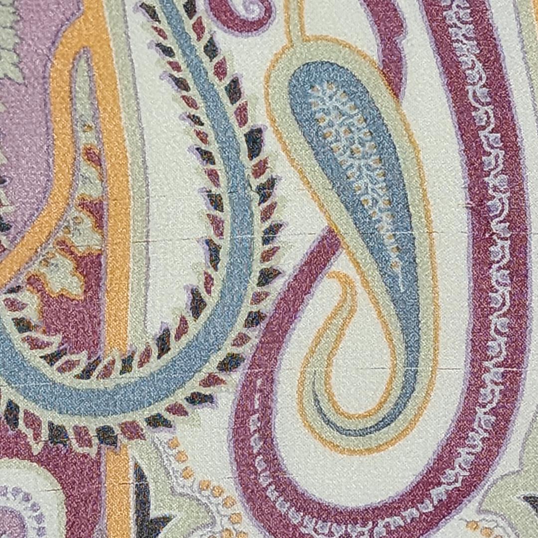 ★ETRO★ エトロ ストール シフォン ペイズリー柄 シルク ブルーグレー.