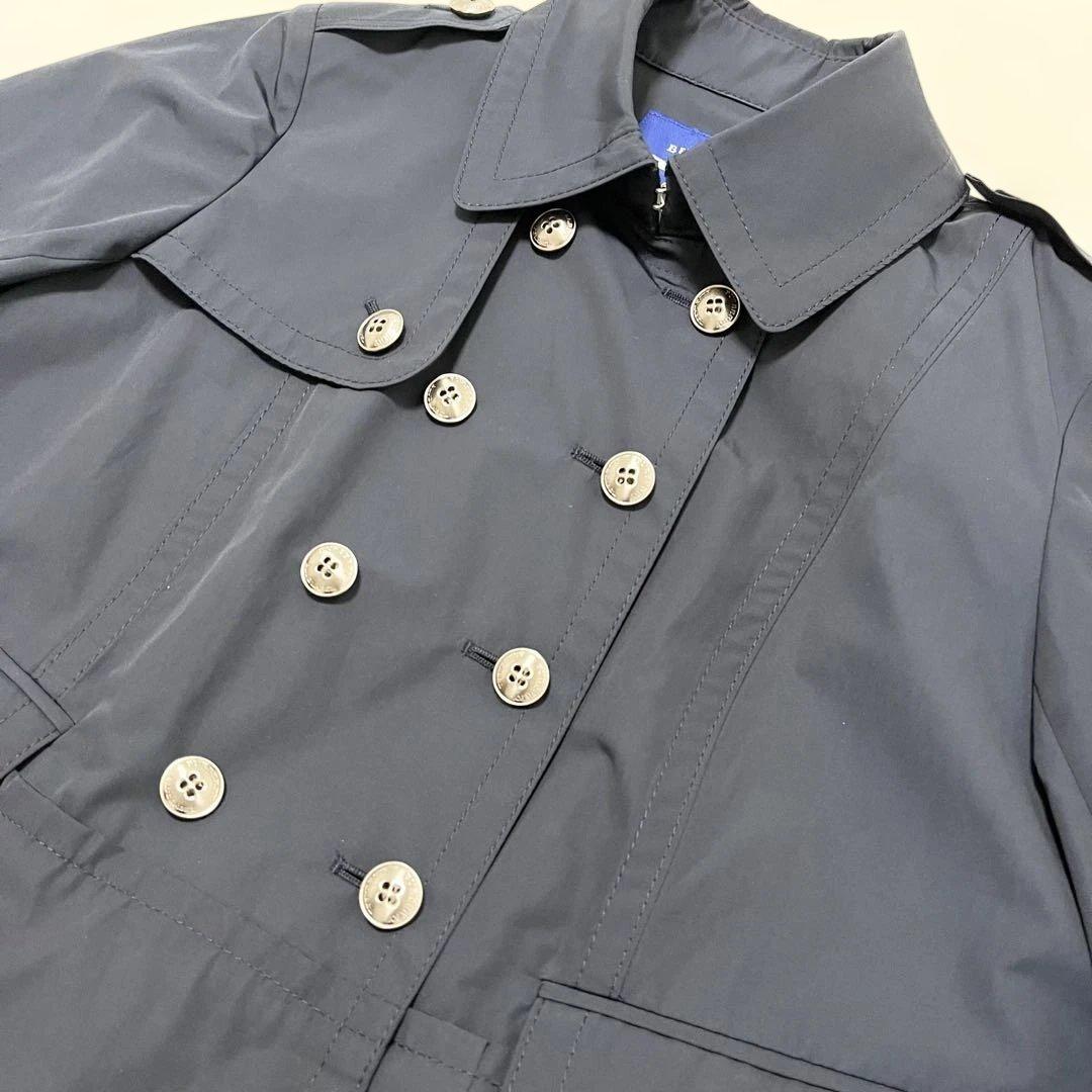 【美品】Burberryバーバリー ブルーレーベル トレンチコートショート丈